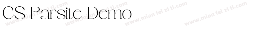 CS Parsite Demo字体转换